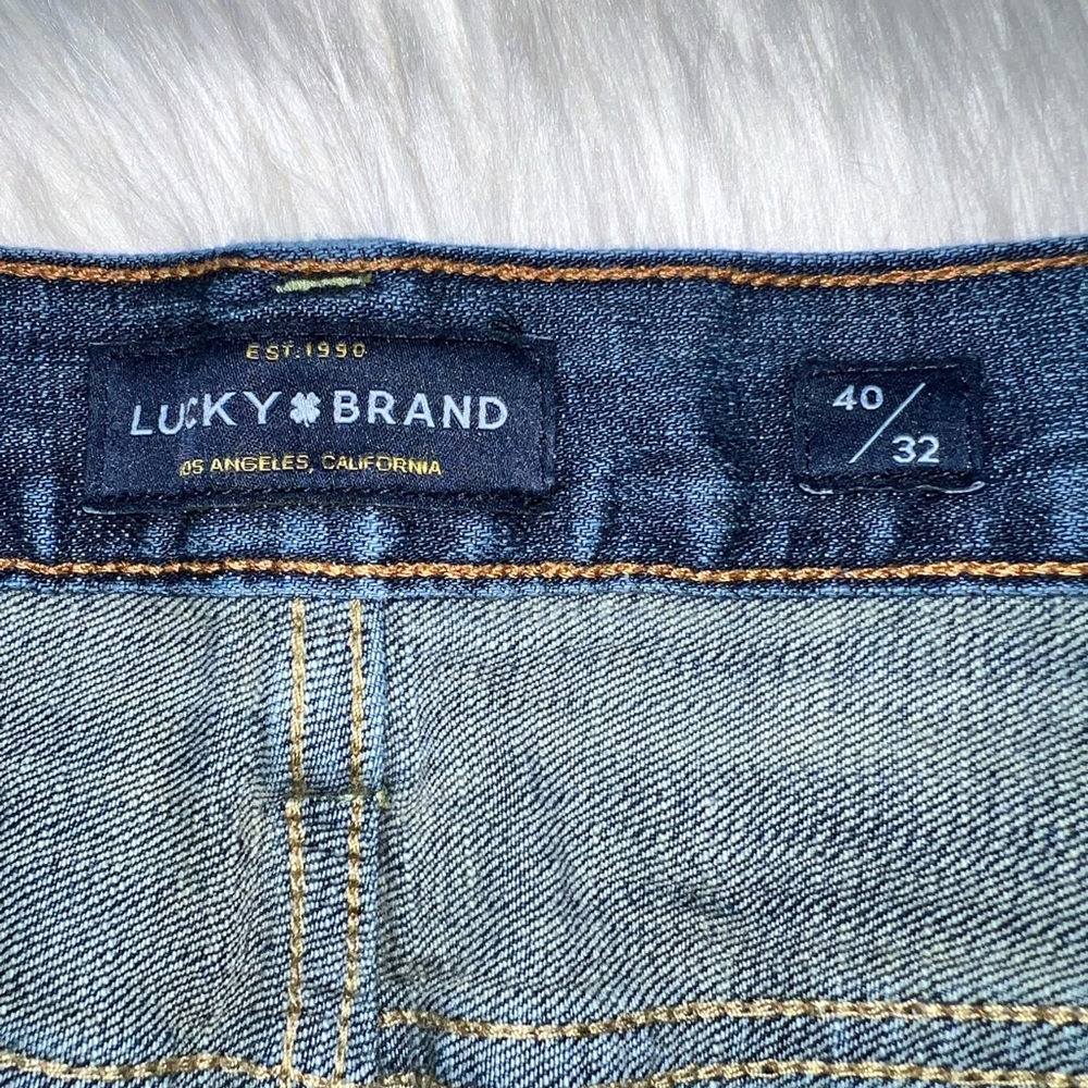 LUCKY BRAND Mens 361 Vintage Straight Distressed Denim Jean 40 x 32 - Picture 8 of 9